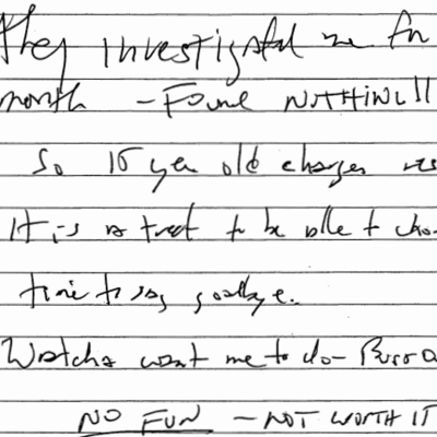 Purported suicide note left by Jeffrey Epstein released