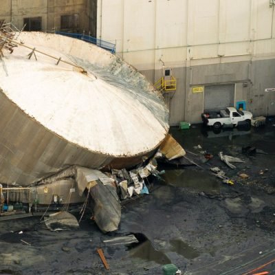 One killed, nine missing as 3.4m-litre chemical tank implodes in US
